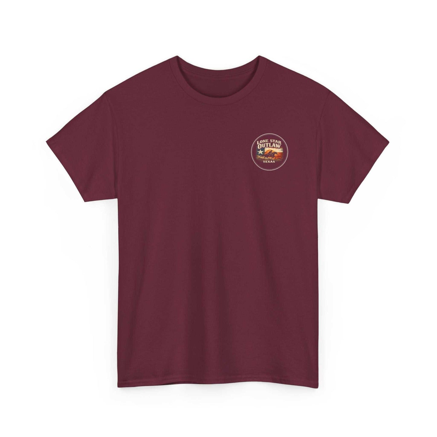 Texas Longhorn Tee by Big Sky Ranch Co., featuring a Lone Star State skull graphic on a casual T-shirt.