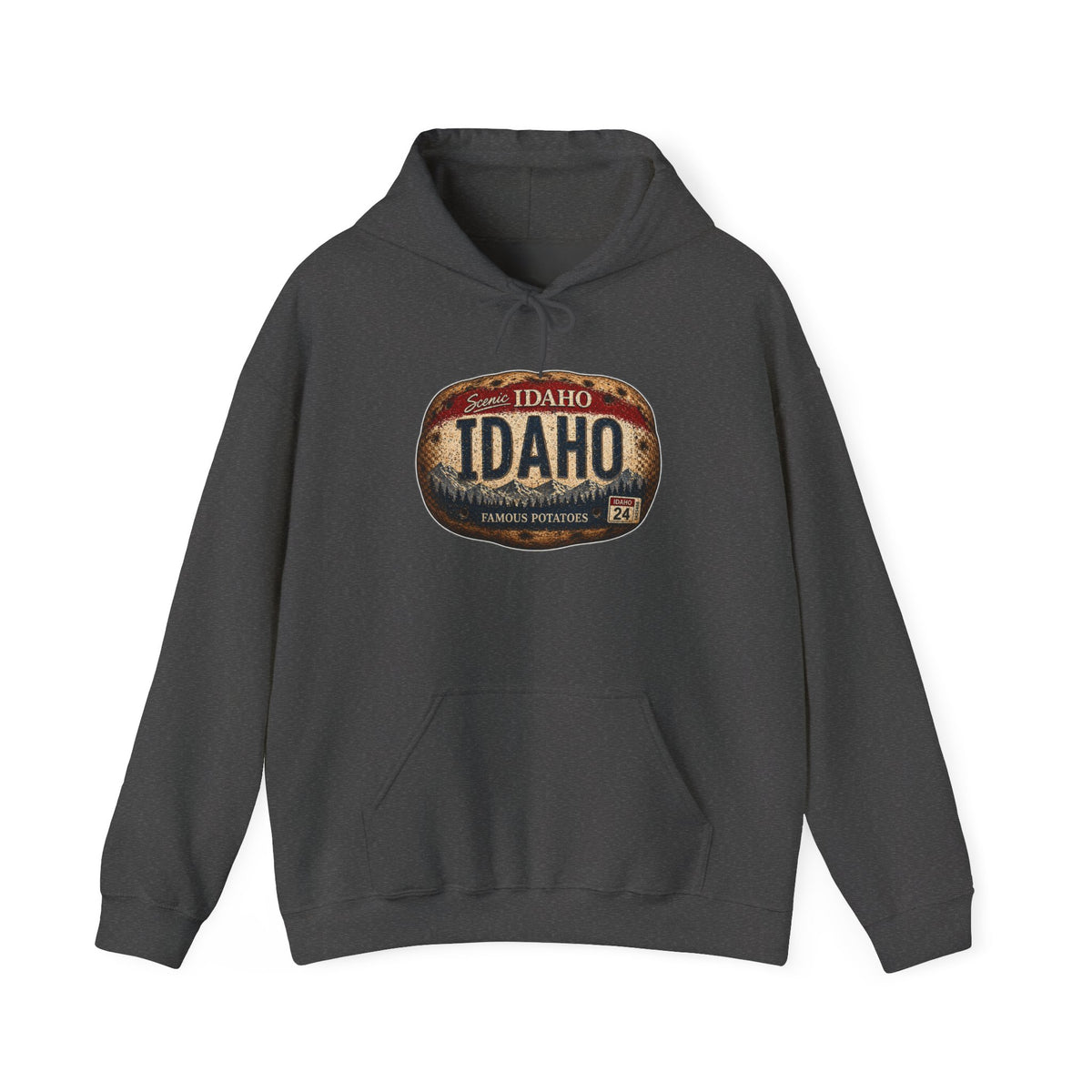 Idaho Vintage License Plate Hoodie — Retro State Pride Sweatshirt
