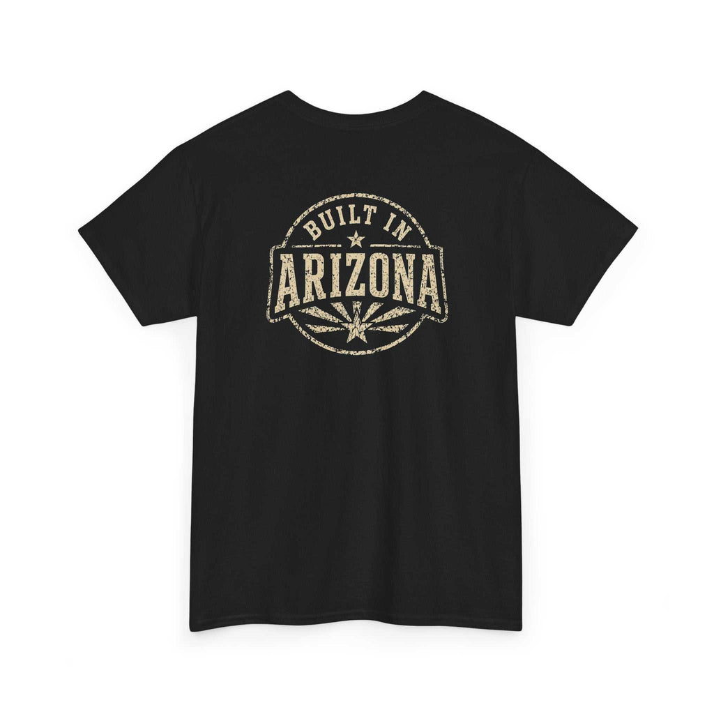 Built in Arizona T-Shirt by Big Sky Ranch Co., featuring a retro desert state design on a casual T-shirt.