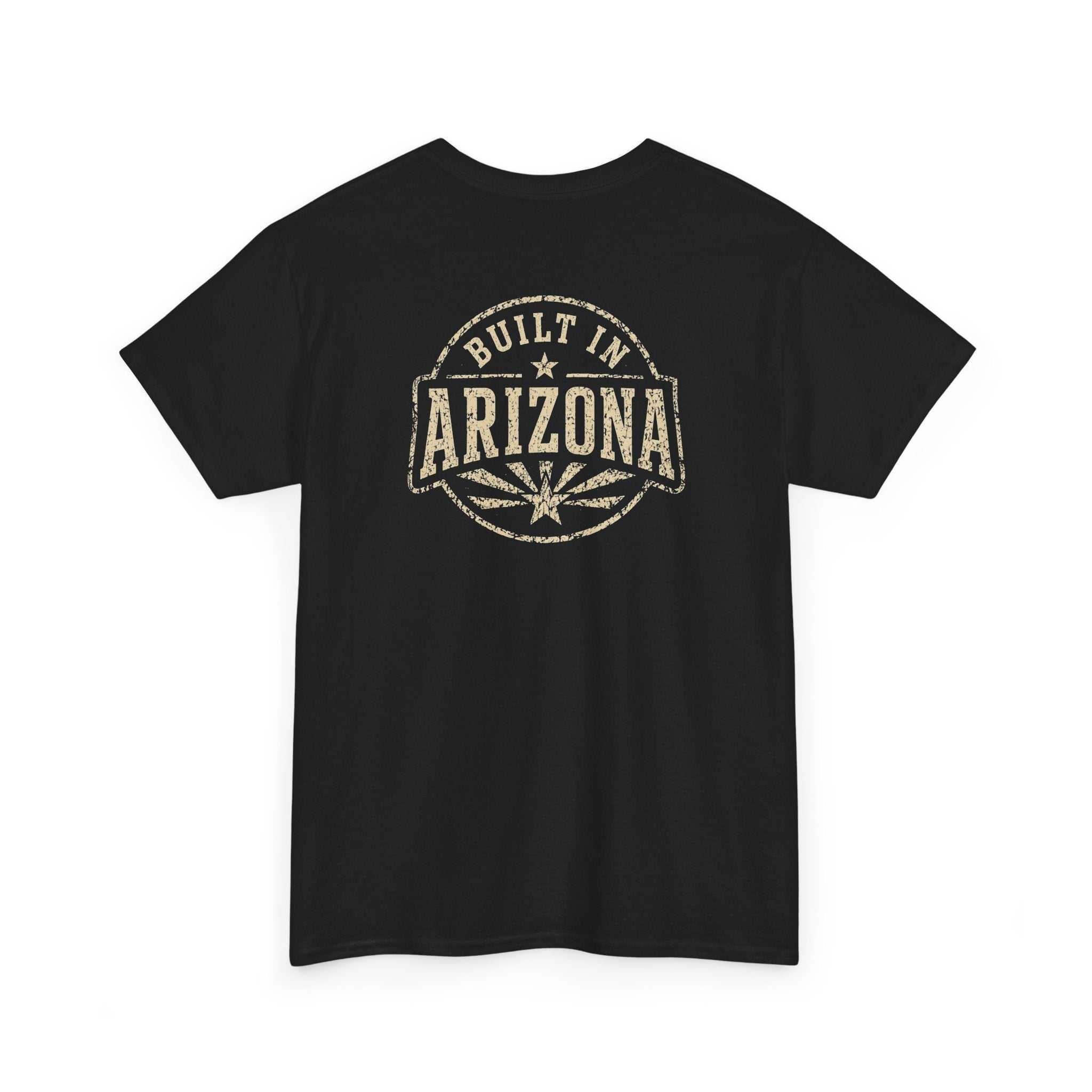 Built in Arizona T-Shirt by Big Sky Ranch Co., featuring a retro desert state design on a casual T-shirt.