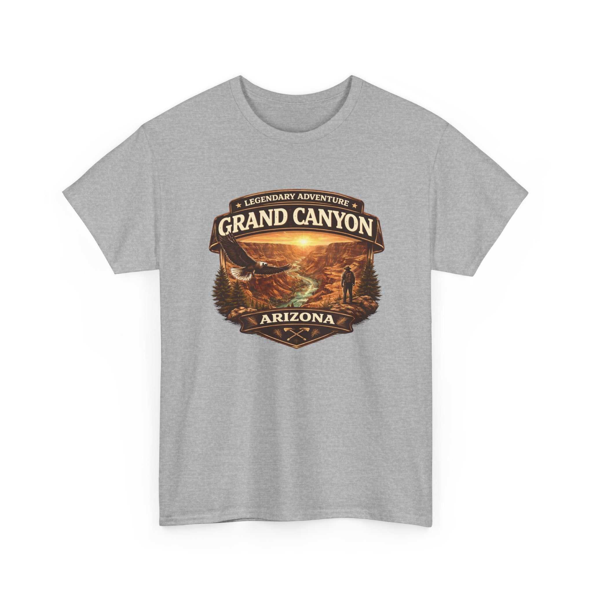 Big Sky Ranch Co. Grand Canyon Arizona T-Shirt featuring vintage-style desert landscape and legendary adventure design.