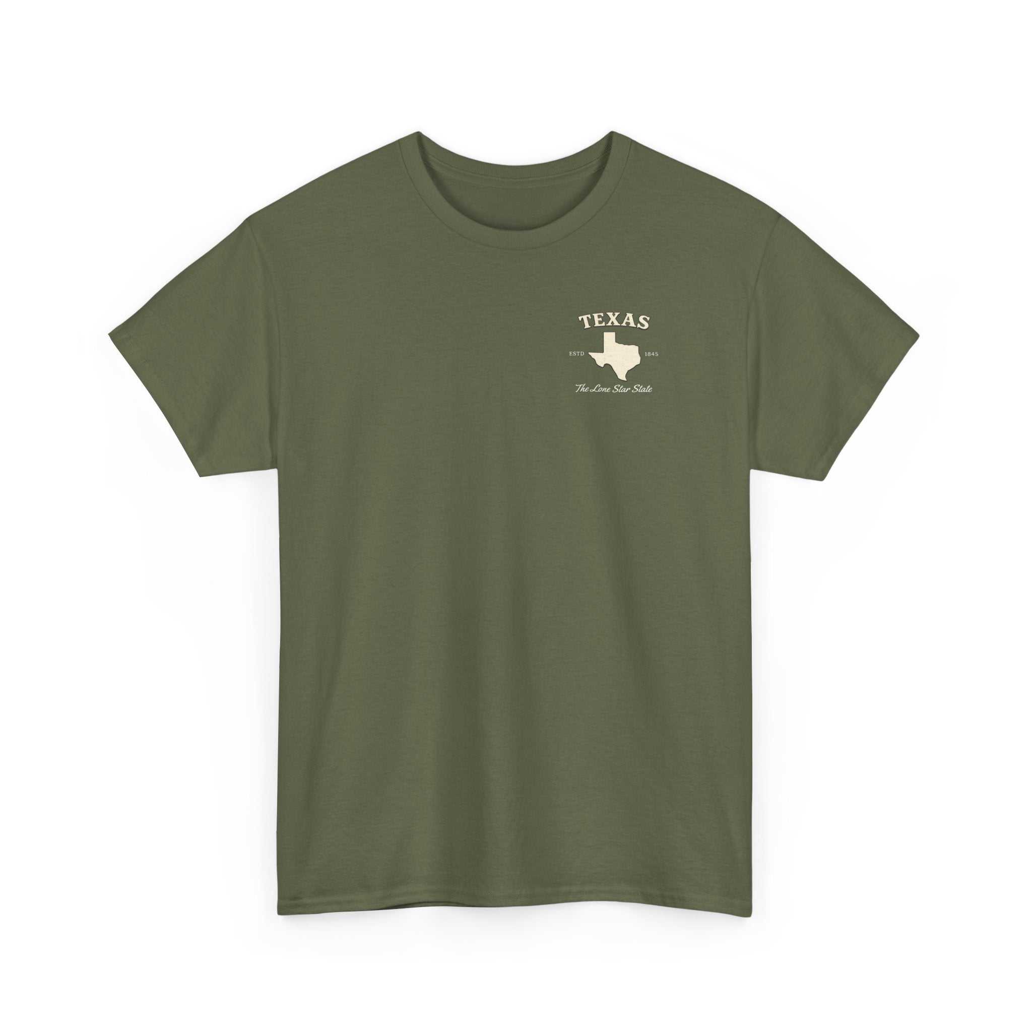Gray vintage Texas Lone Star T-shirt with weathered design