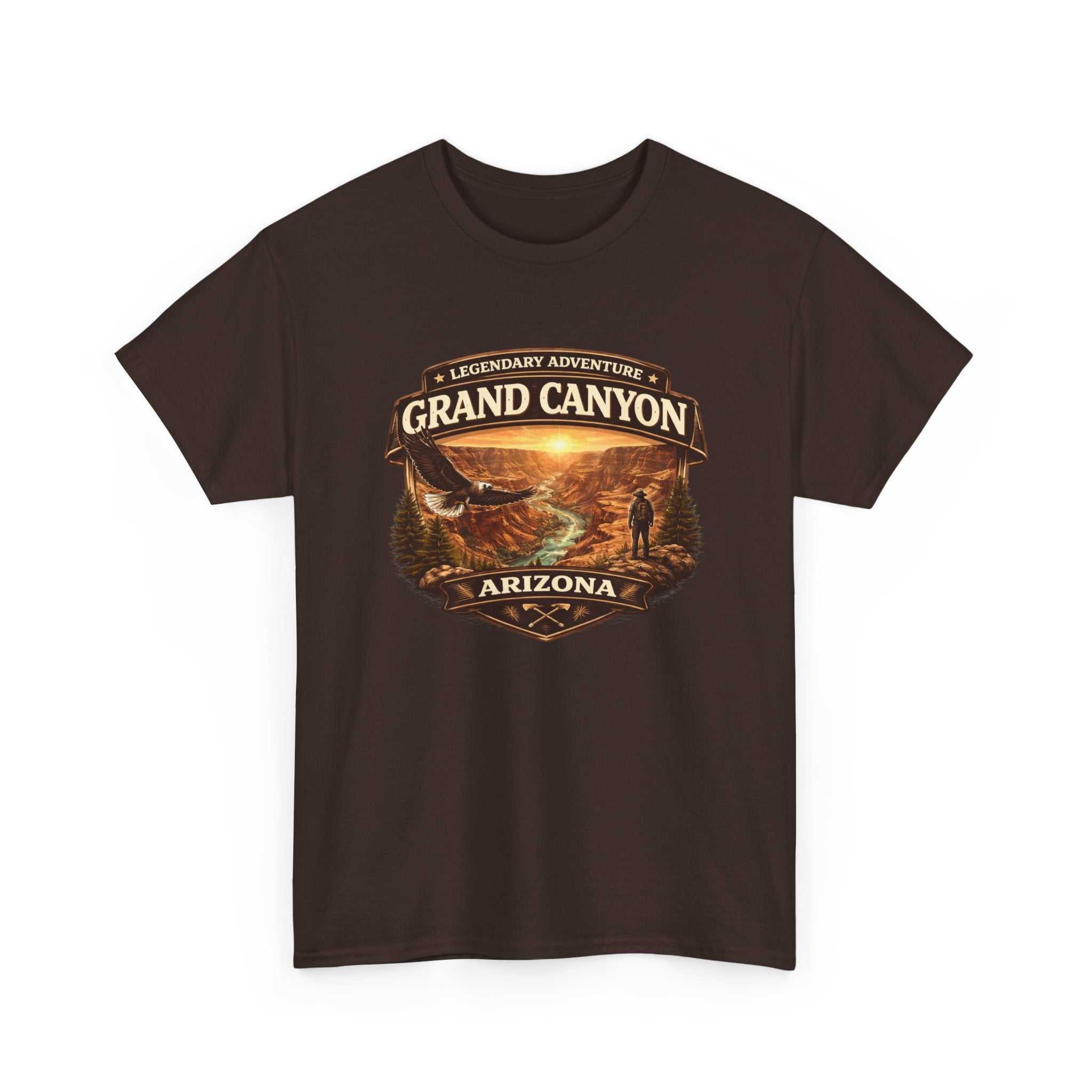 Big Sky Ranch Co. Grand Canyon Arizona T-shirt featuring a vintage desert travel design with iconic canyon scenery.