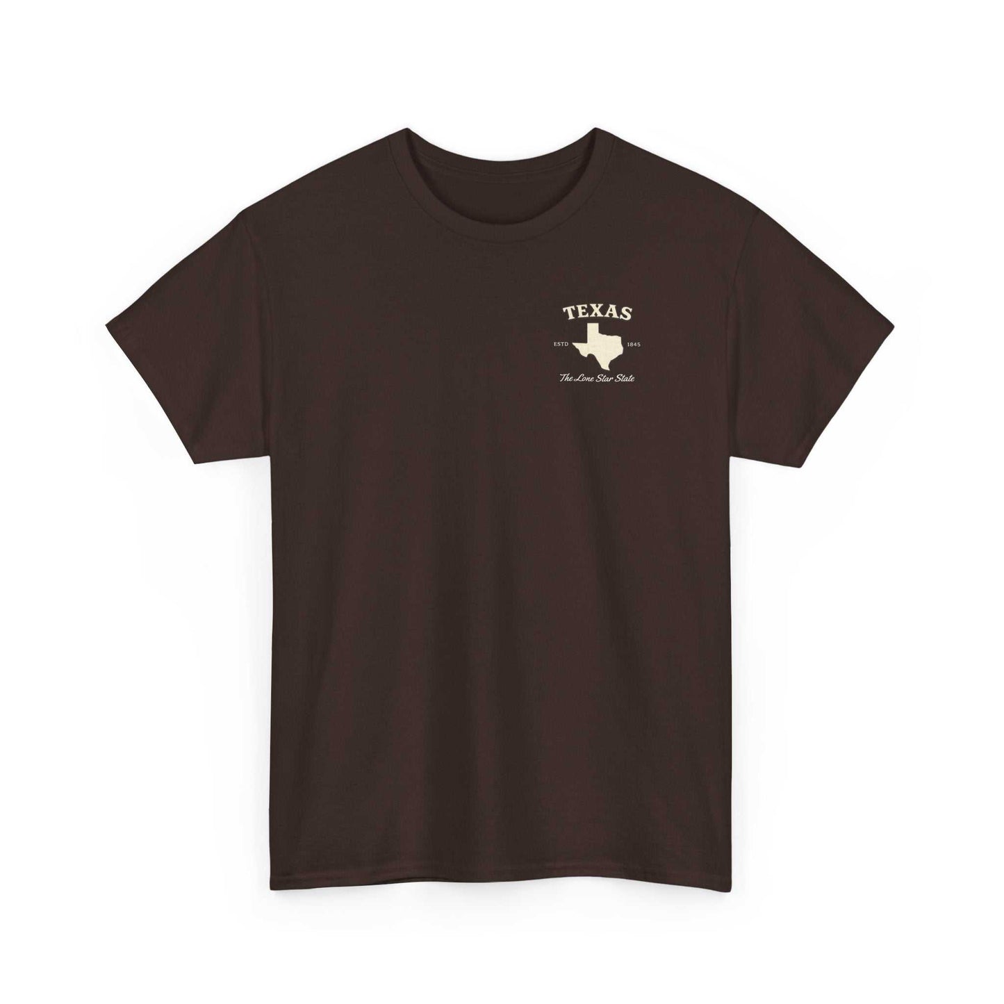 Brown vintage Texas Lone Star T-shirt with weathered design