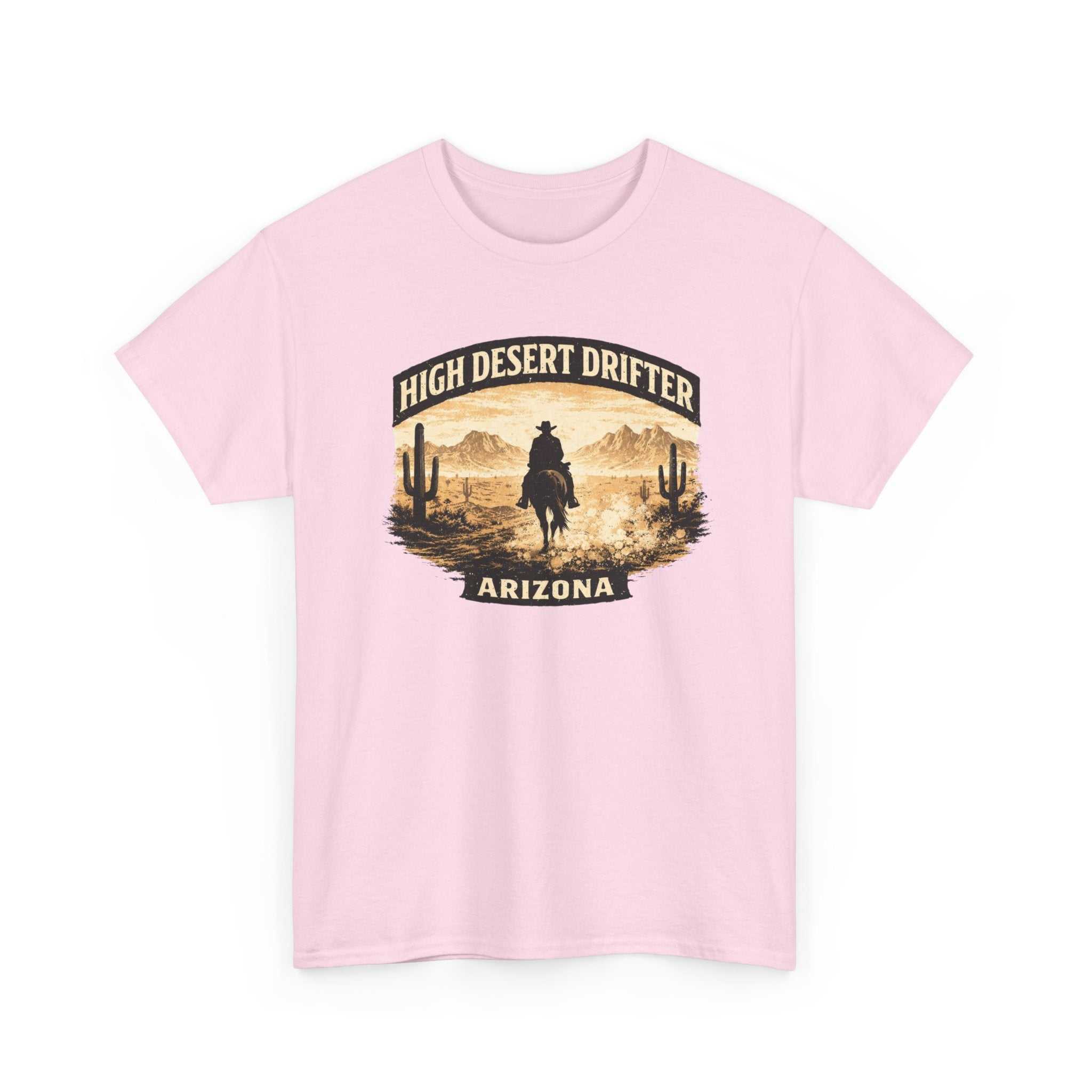 Big Sky Ranch Co. High Desert Drifter Arizona T-Shirt featuring a western cowboy desert graphic design.