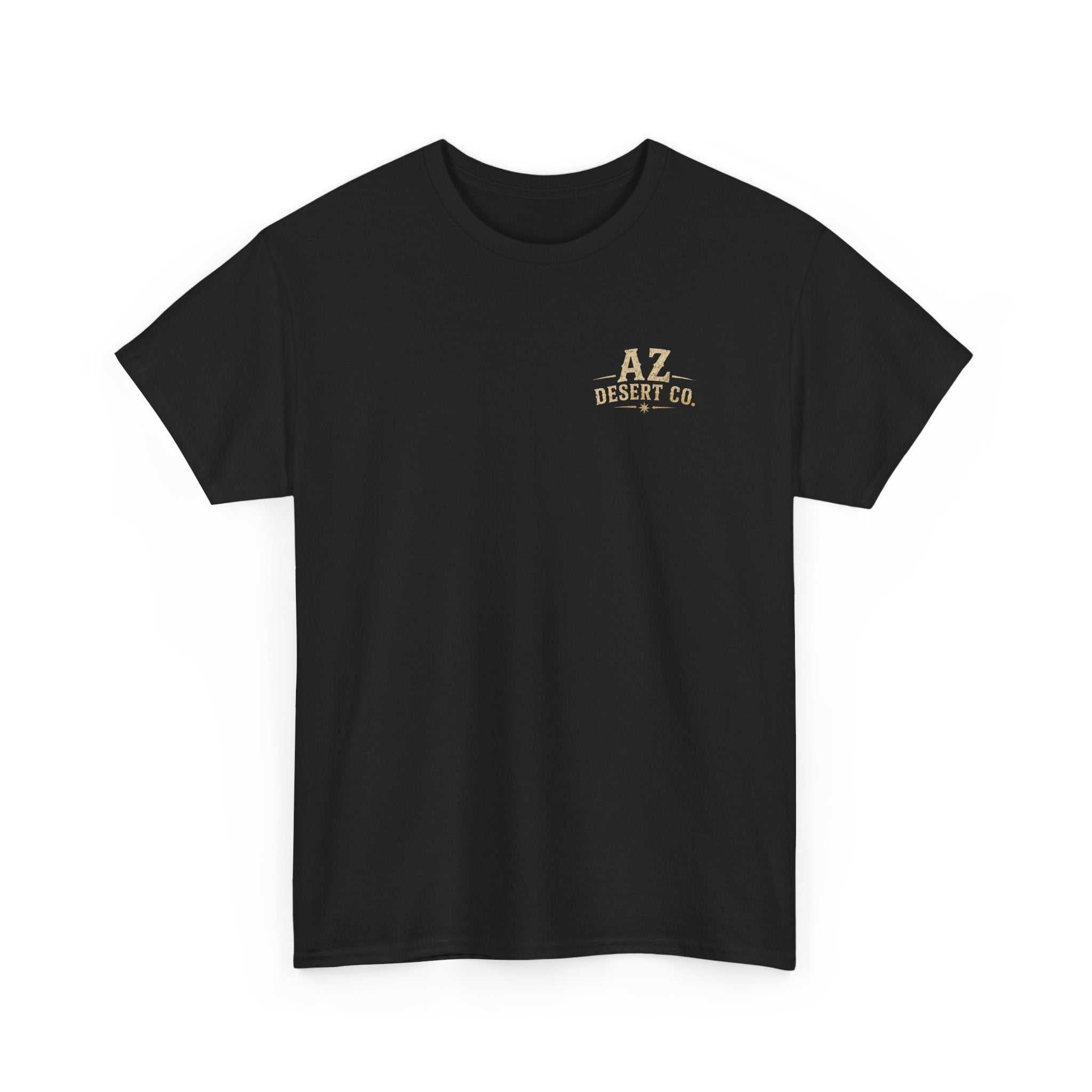 Built in Arizona T-Shirt by Big Sky Ranch Co., retro desert state tee featuring Arizona map and vintage-inspired design.