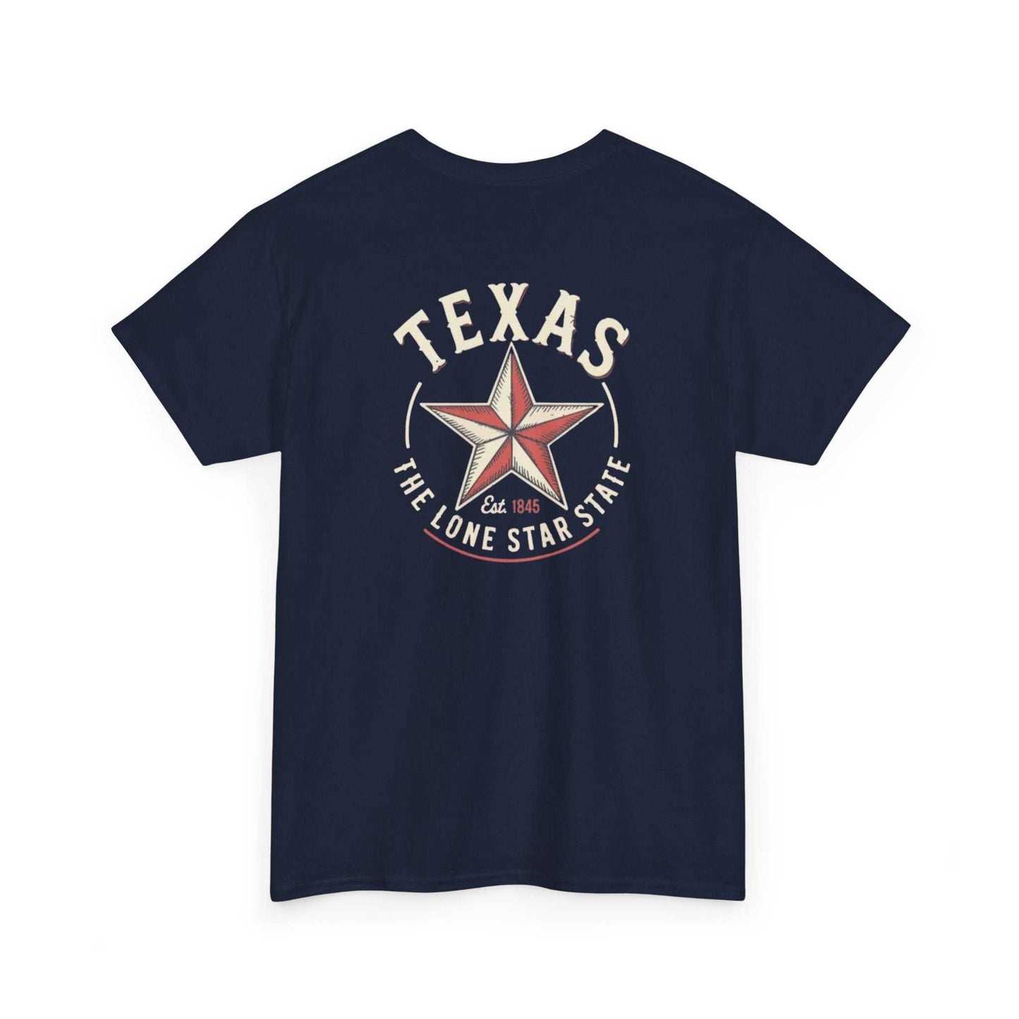 Black vintage Texas Lone Star T-shirt with star graphic
