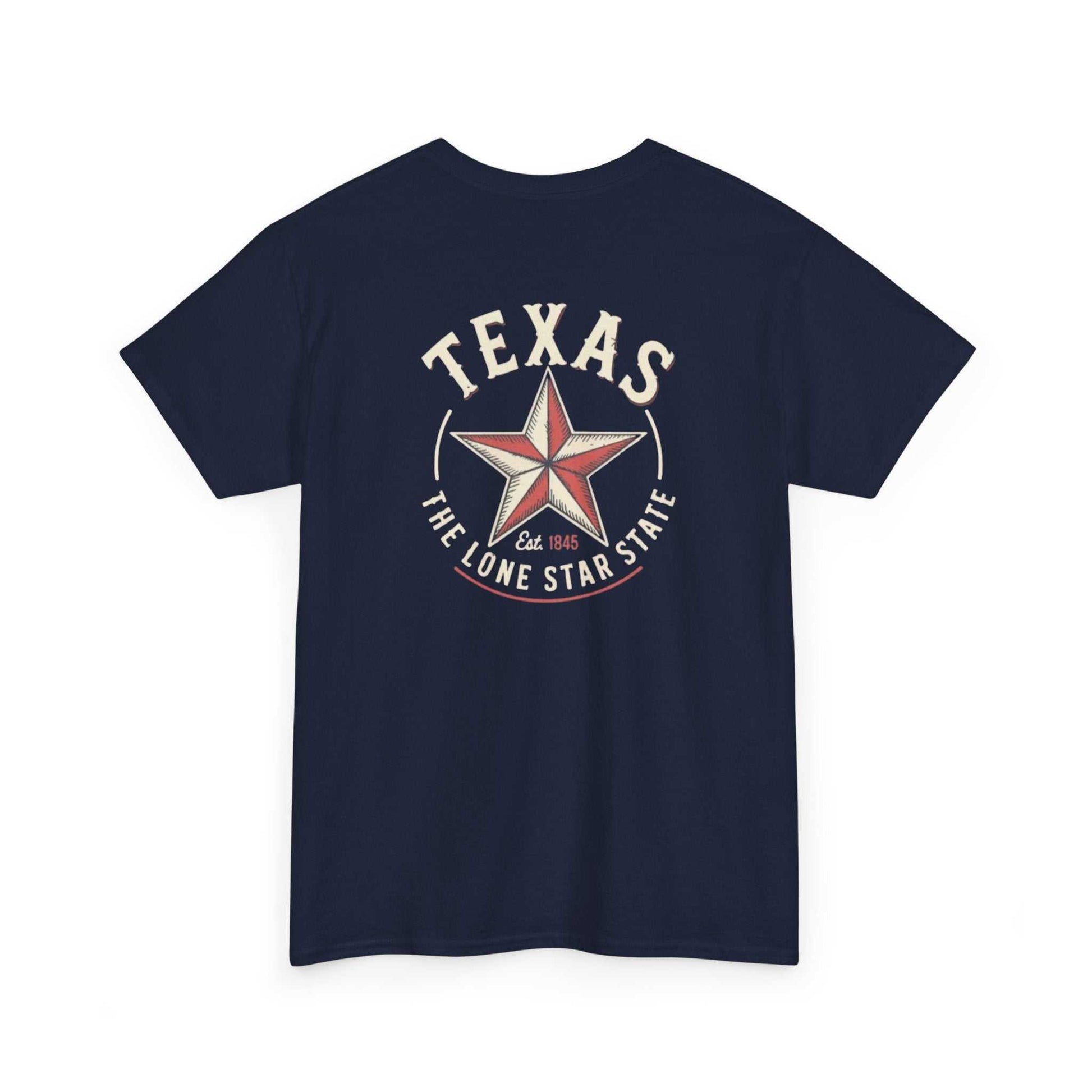 Black vintage Texas Lone Star T-shirt with star graphic