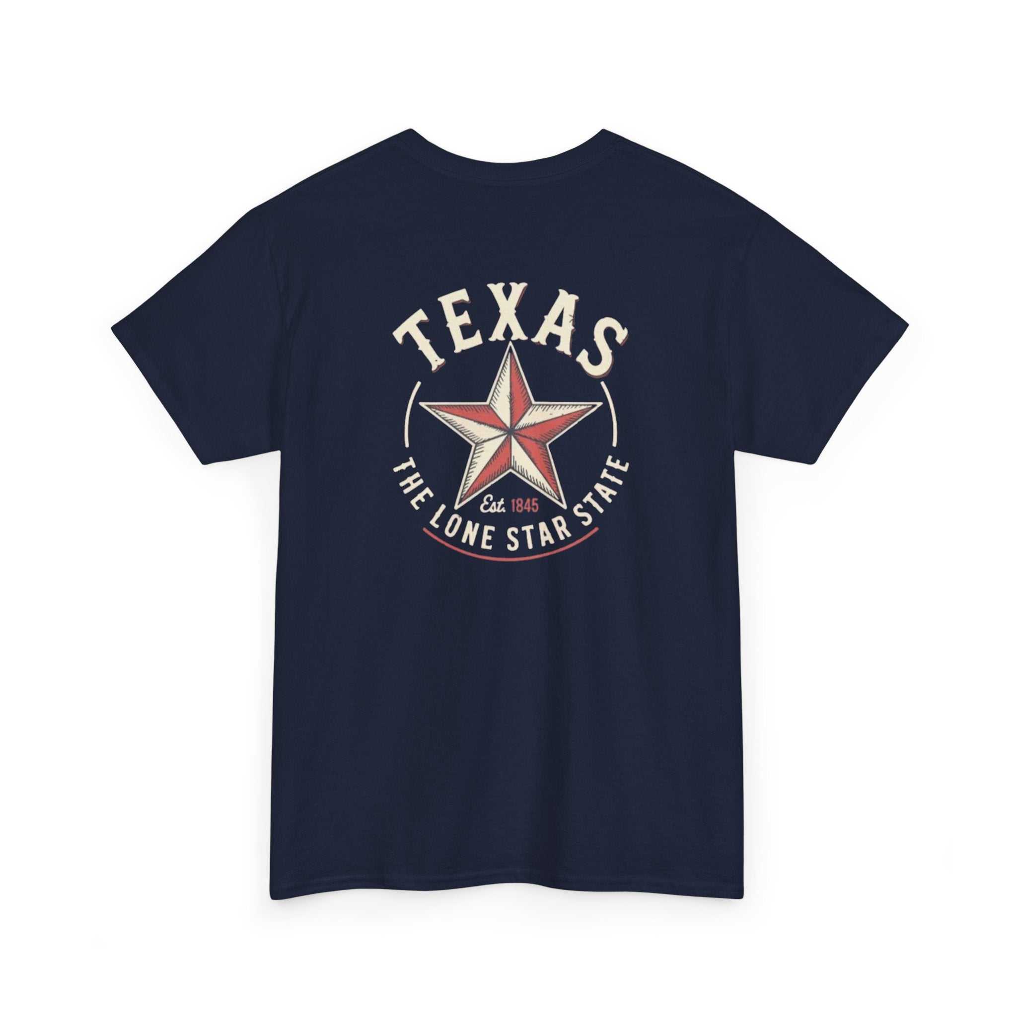 Black vintage Texas Lone Star T-shirt with star graphic