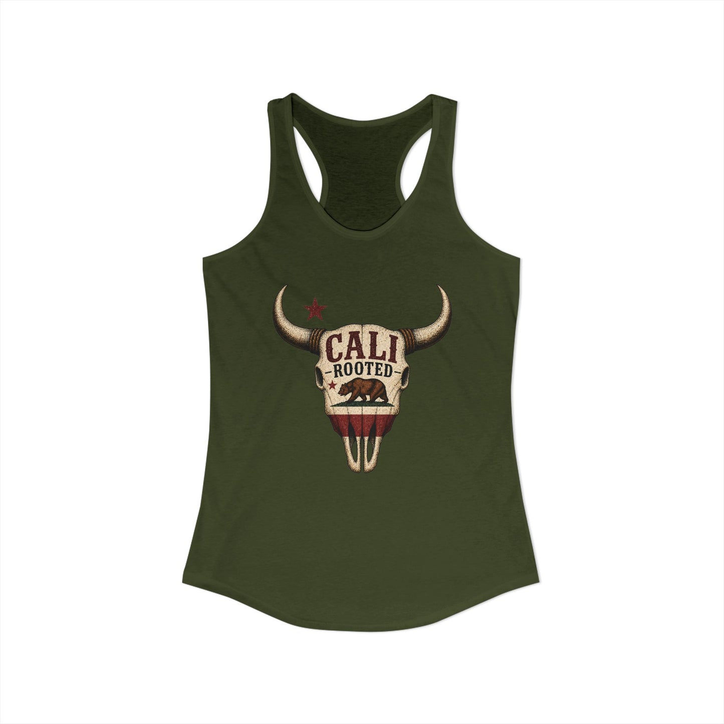 Women's Cali Rooted Racerback Tank