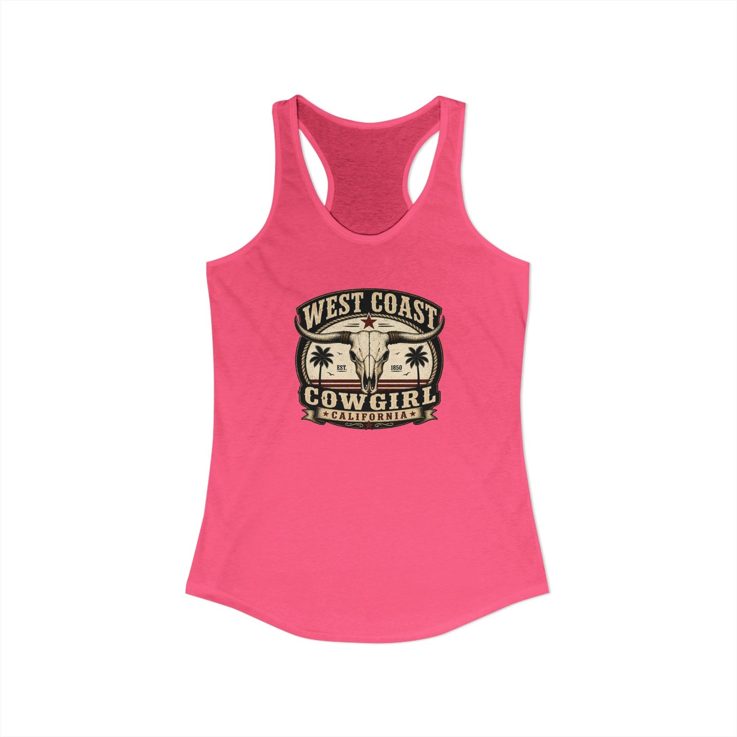 Women's West Coast Cowgirl Racerback Tank