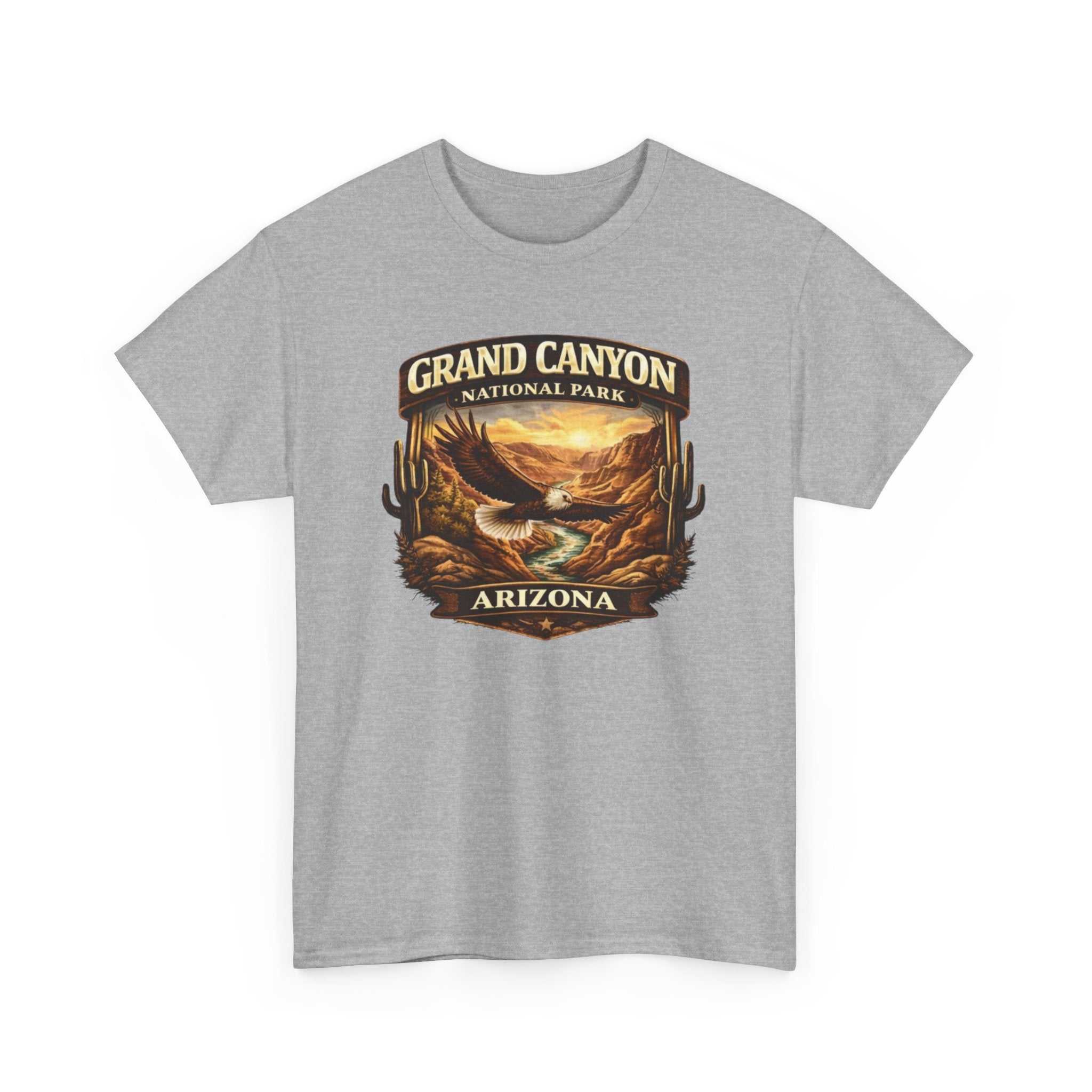Vintage Big Sky Ranch Co. T-shirt featuring a scenic image of the Grand Canyon National Park in Arizona.