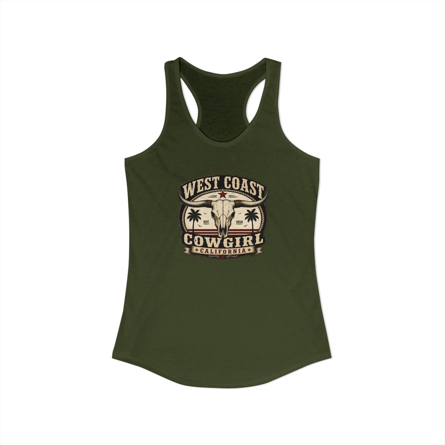 Women's West Coast Cowgirl Racerback Tank