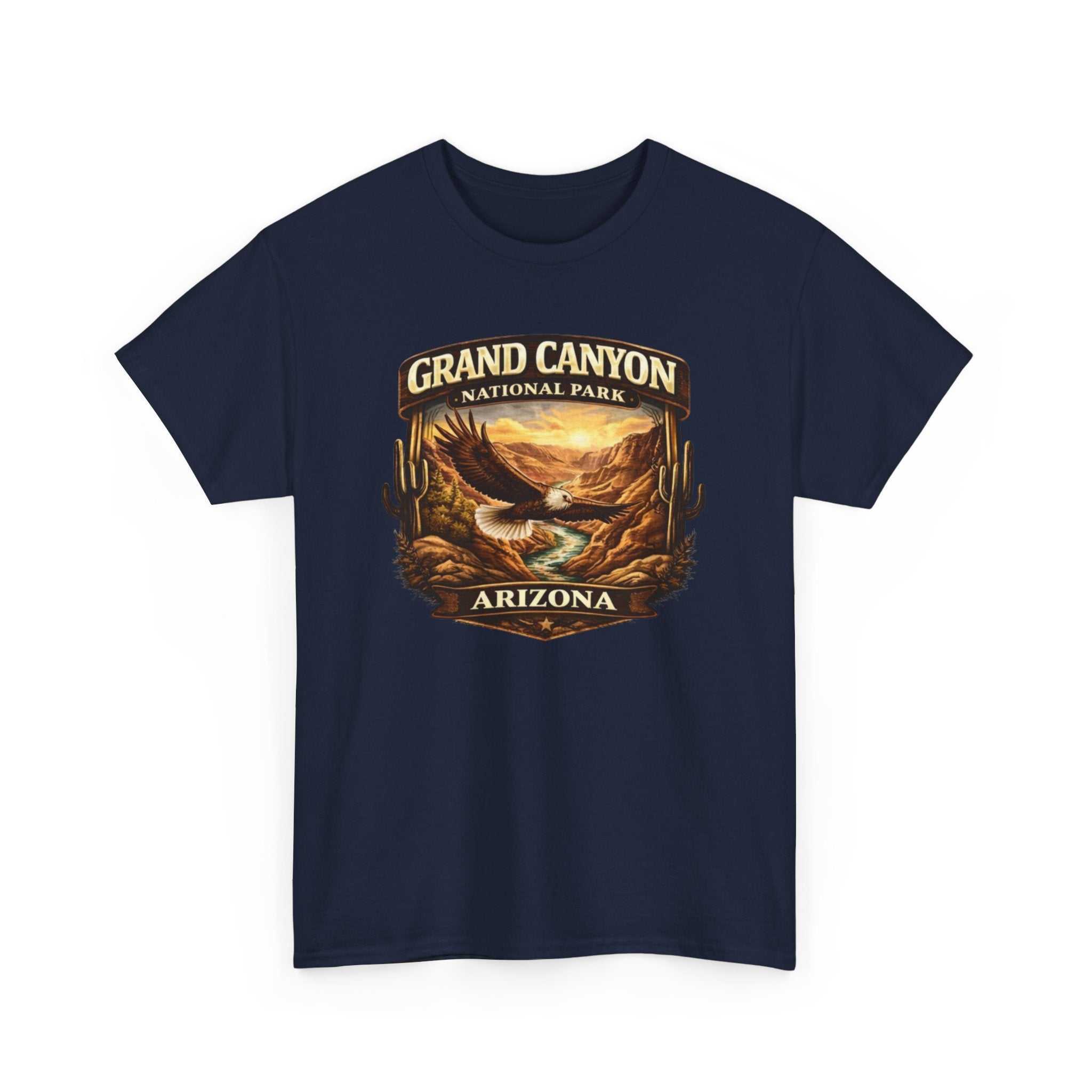 Vintage Grand Canyon National Park Arizona T-Shirt by Big Sky Ranch Co. featuring scenic canyon landscape in soft fabric.