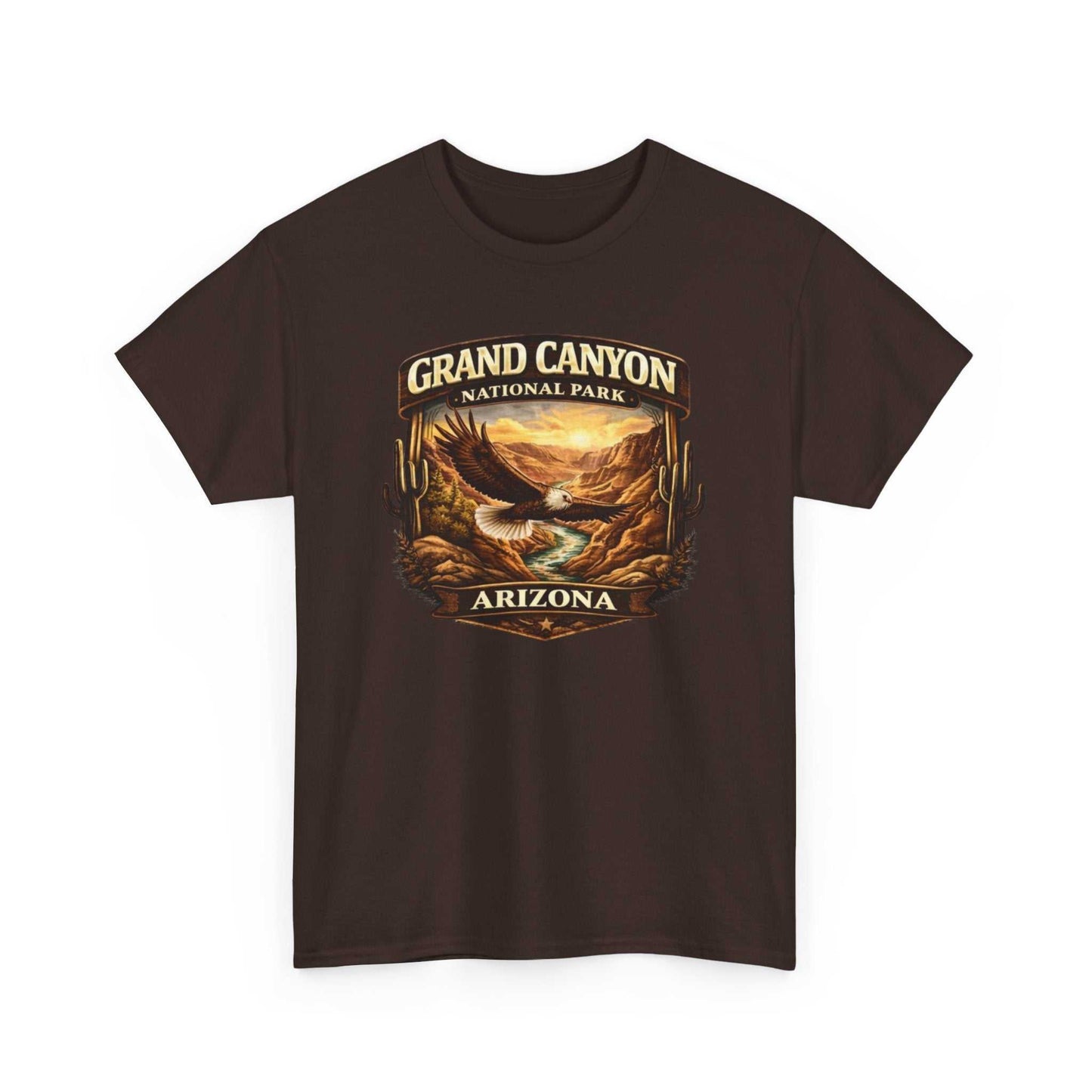 Vintage Grand Canyon National Park Arizona T-Shirt by Big Sky Ranch Co. featuring scenic canyon landscape in natural colors.