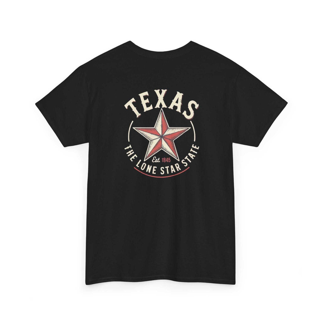 Vintage Texas Lone Star T-Shirt by Big Sky Ranch Co. featuring a classic star design on a casual cotton tee.