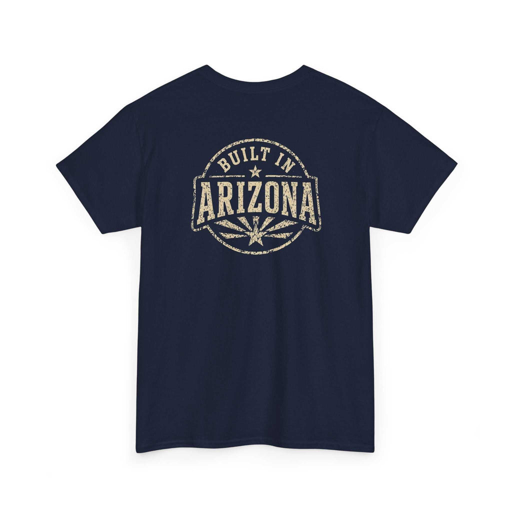 Dark blue T-shirt with Arizona graphic and retro style