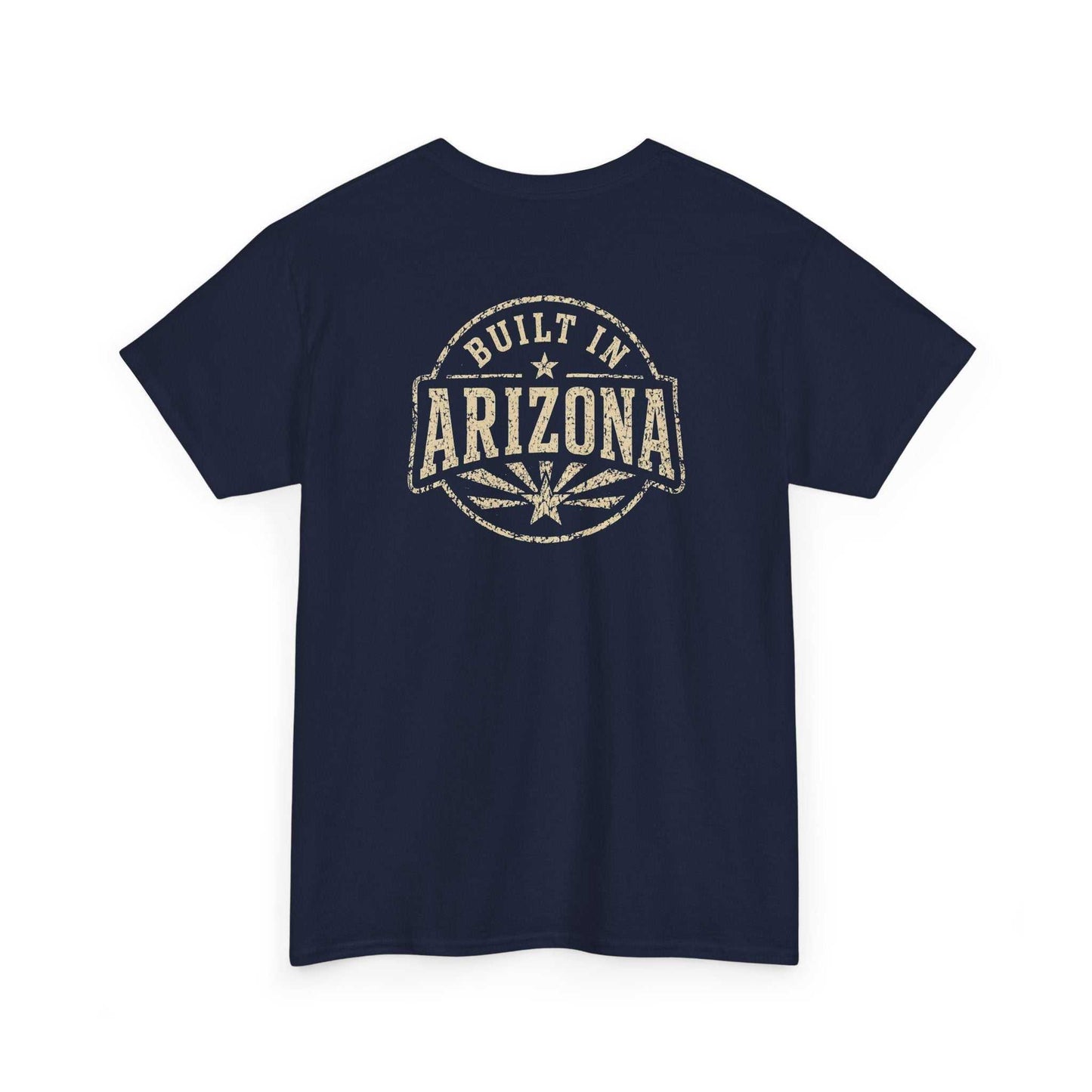 Dark blue T-shirt with Arizona graphic and retro style