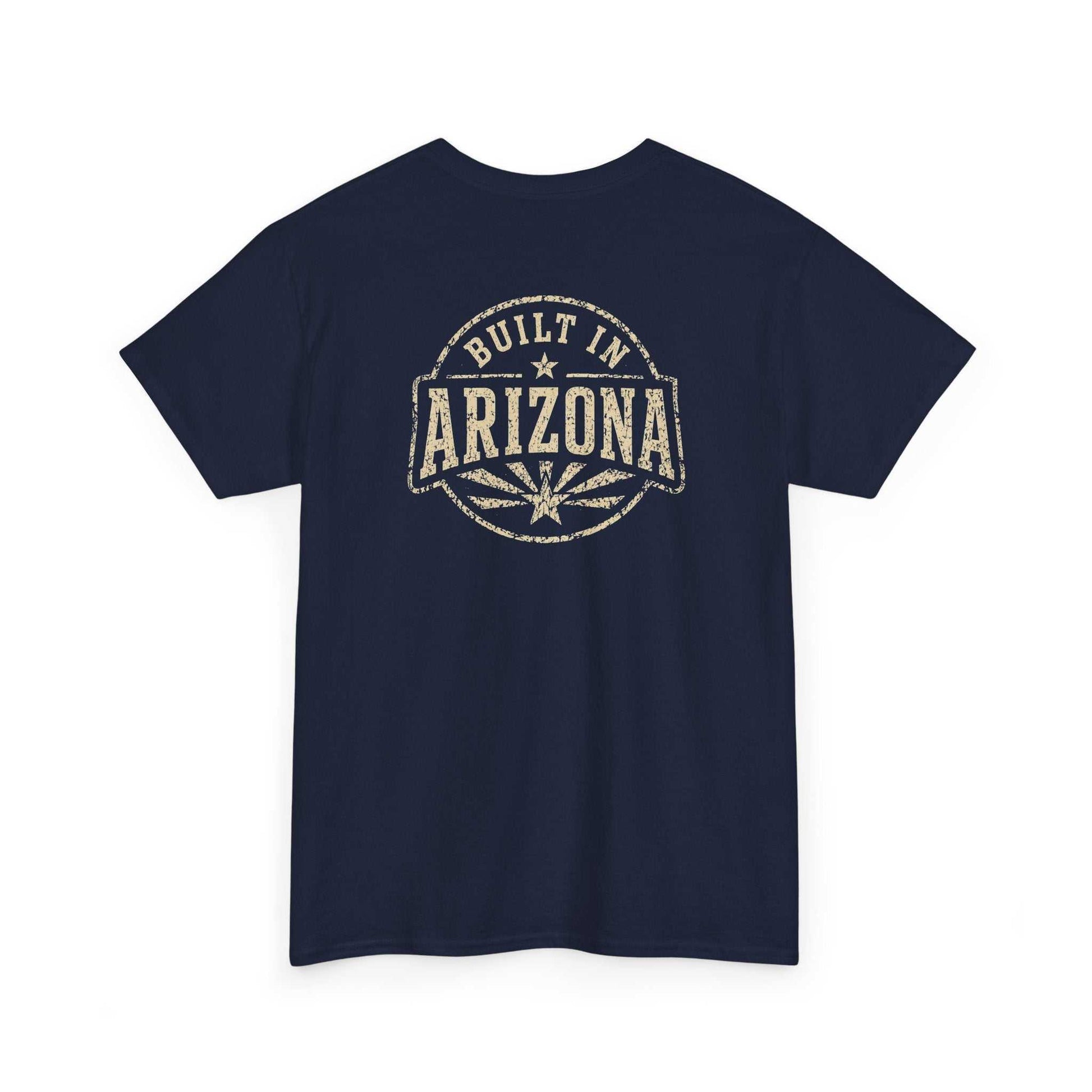 Dark blue T-shirt with Arizona graphic and retro style