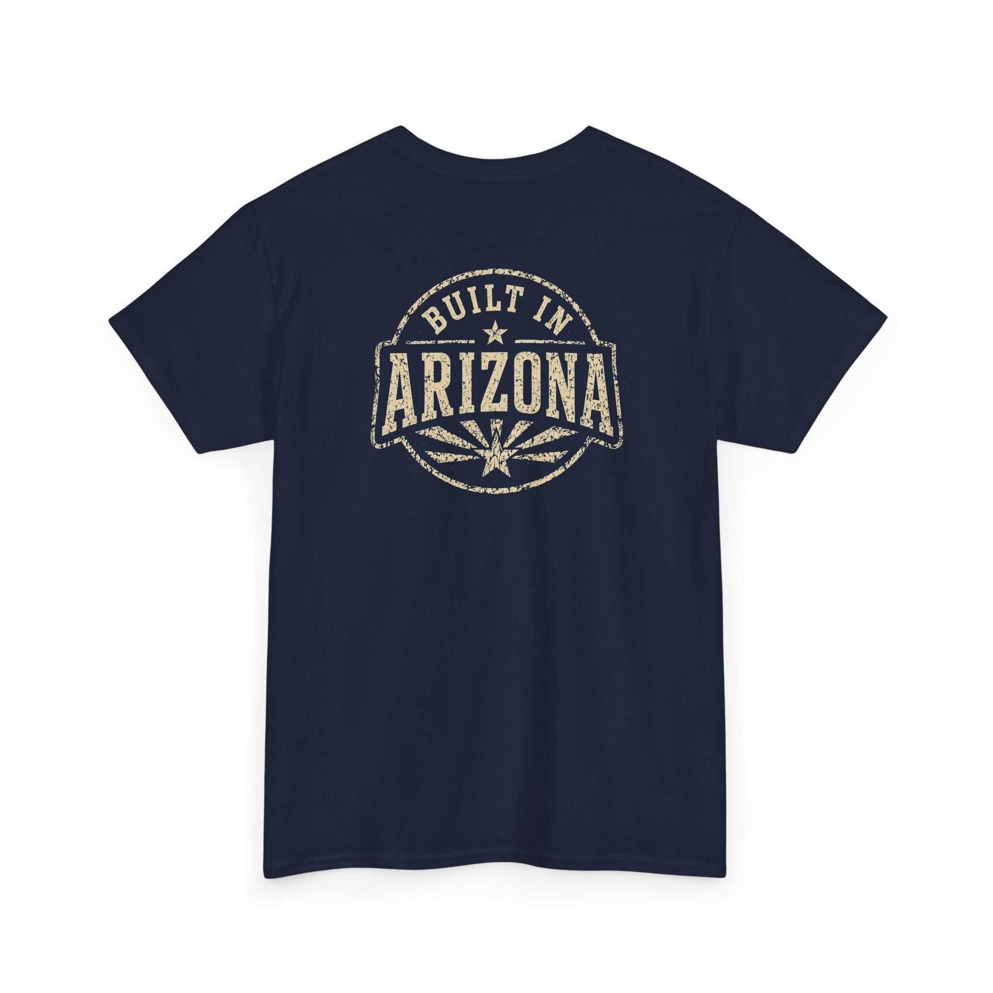 Dark blue T-shirt with Arizona graphic and retro style