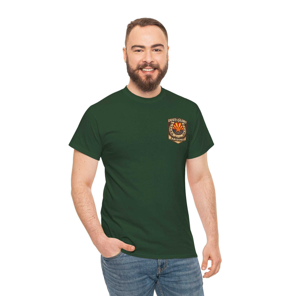 Arizona Desert Bighorn Ram T-Shirt by Big Sky Ranch Co., featuring a vintage-style desert ram graphic on a casual tee.