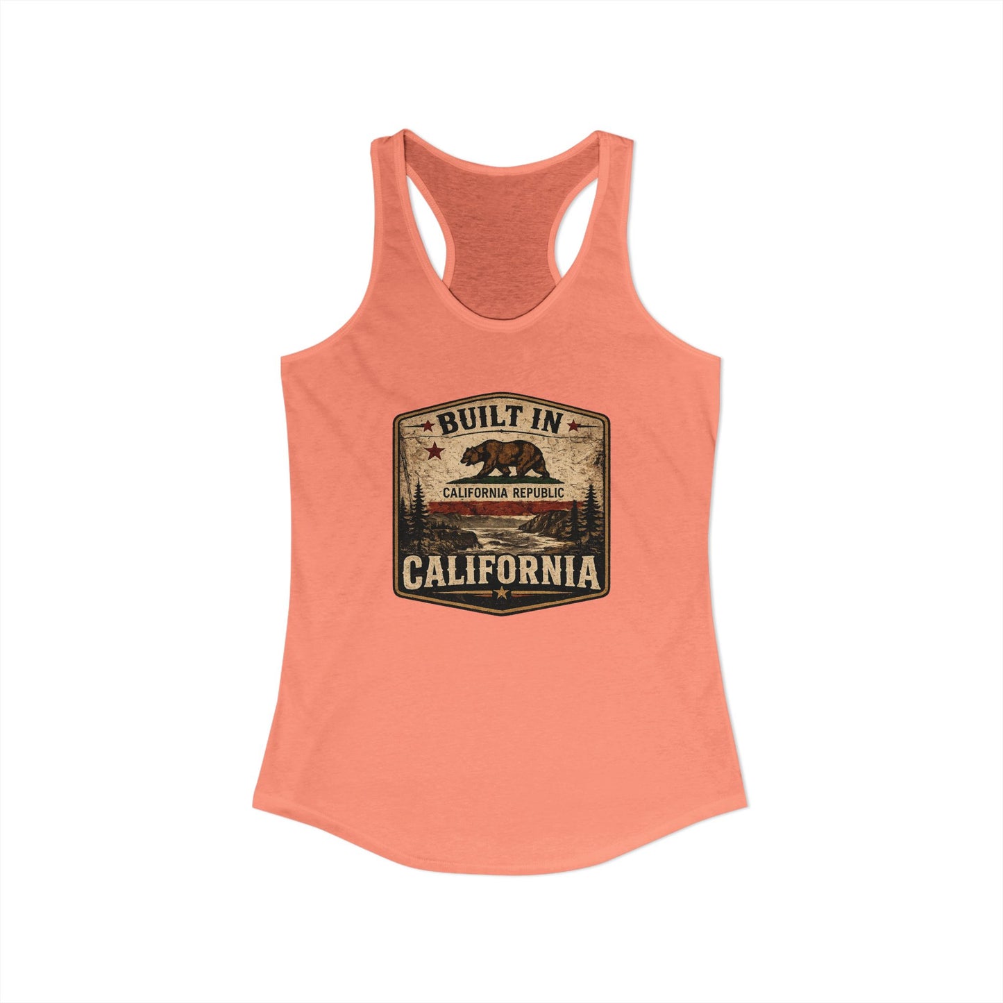 Women's Built in California Racerback Tank