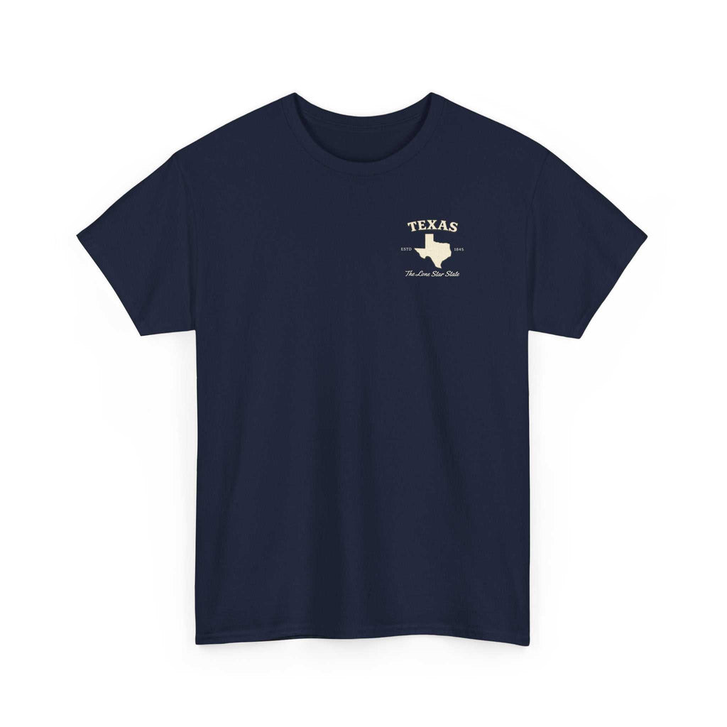 Navy blue vintage Texas Lone Star T-shirt with star graphic