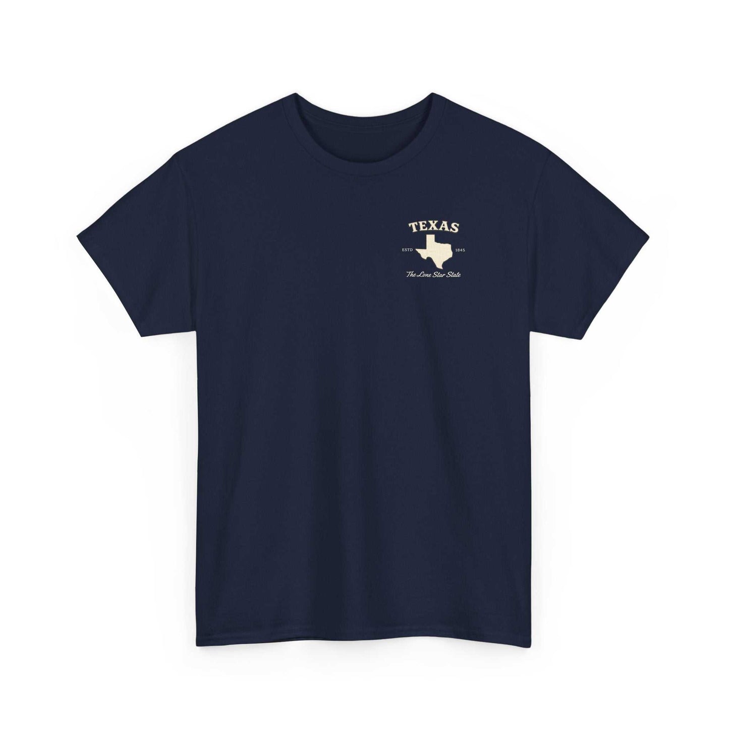 Navy blue vintage Texas Lone Star T-shirt with star graphic