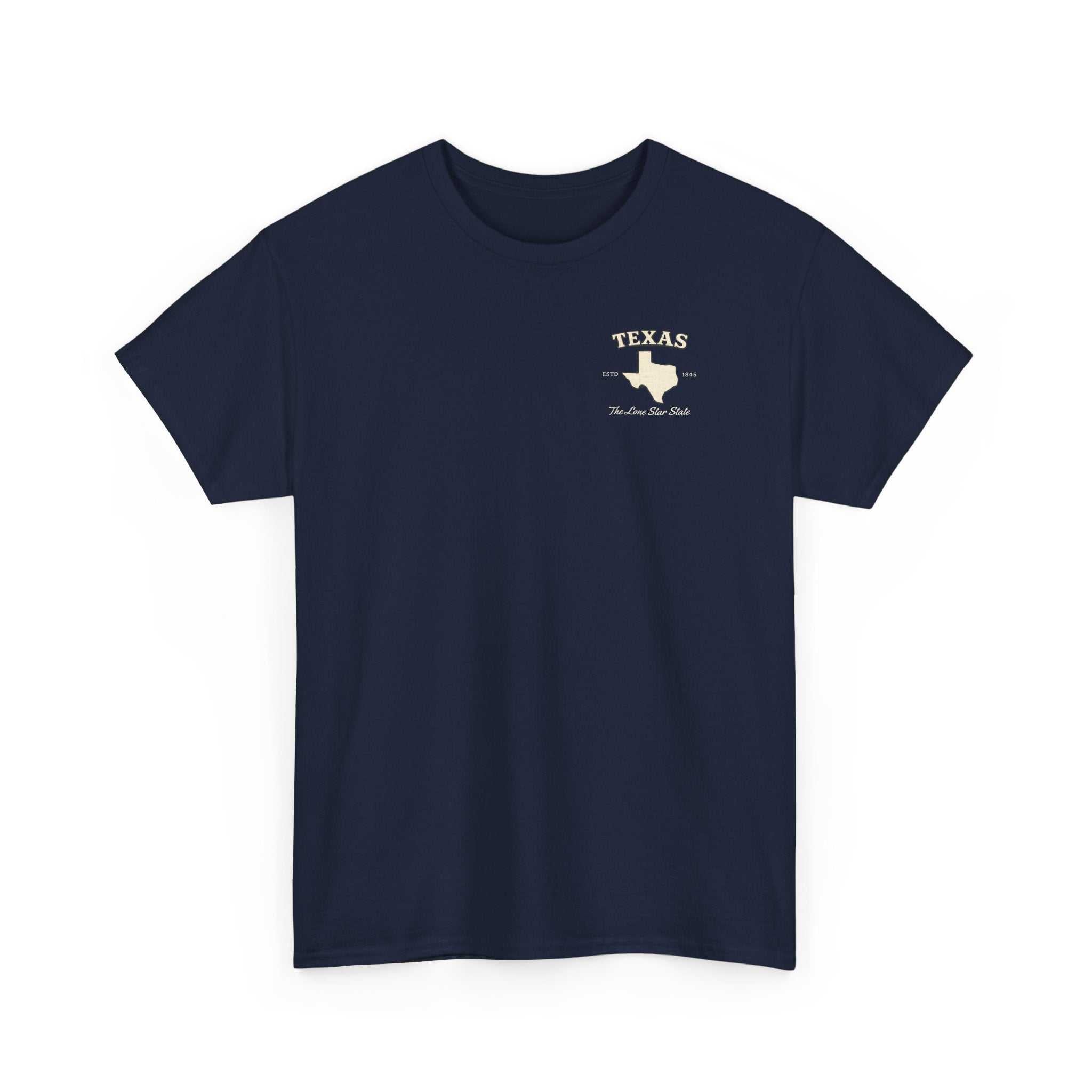 Navy blue vintage Texas Lone Star T-shirt with star graphic
