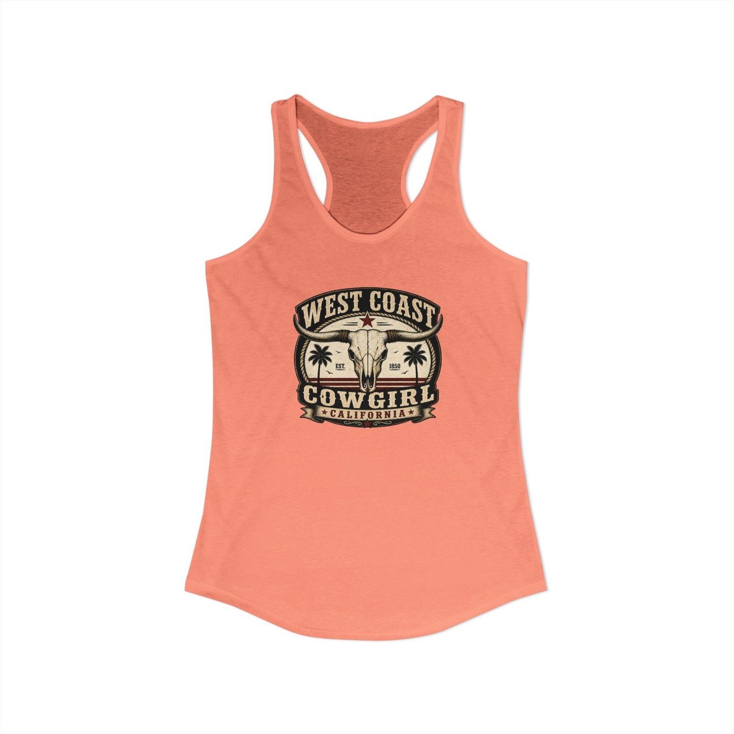 Women's West Coast Cowgirl Racerback Tank