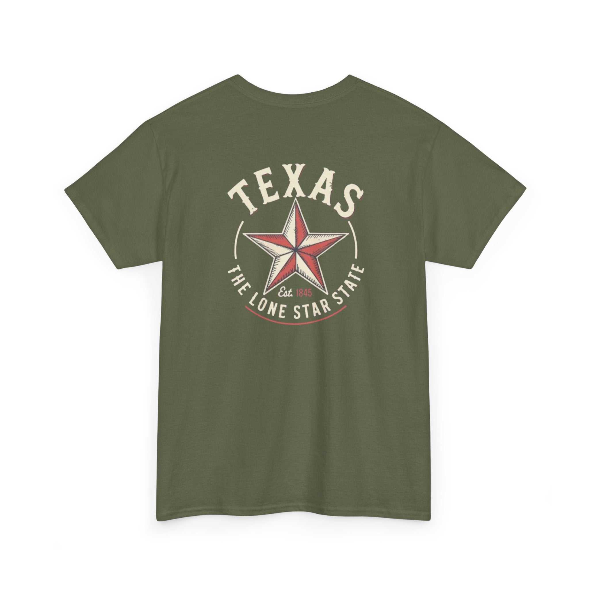 Vintage Texas Lone Star T-Shirt by Big Sky Ranch Co. featuring a classic star design on soft cotton tee.