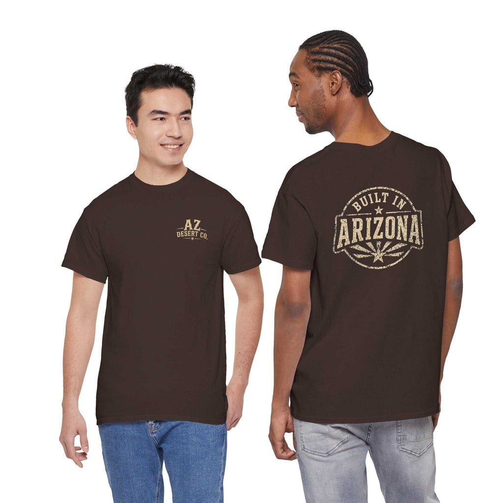 Navy T-shirt with Arizona emblem and distressed print