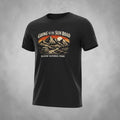 Big Sky Ranch Co. Glacier National Park Going to the Sun Road graphic T-shirt showing mountain and sun design.