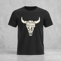 Big Sky Ranch Co. Montana Longhorn T-Shirt featuring a Western design and license plate graphic, perfect for country style.