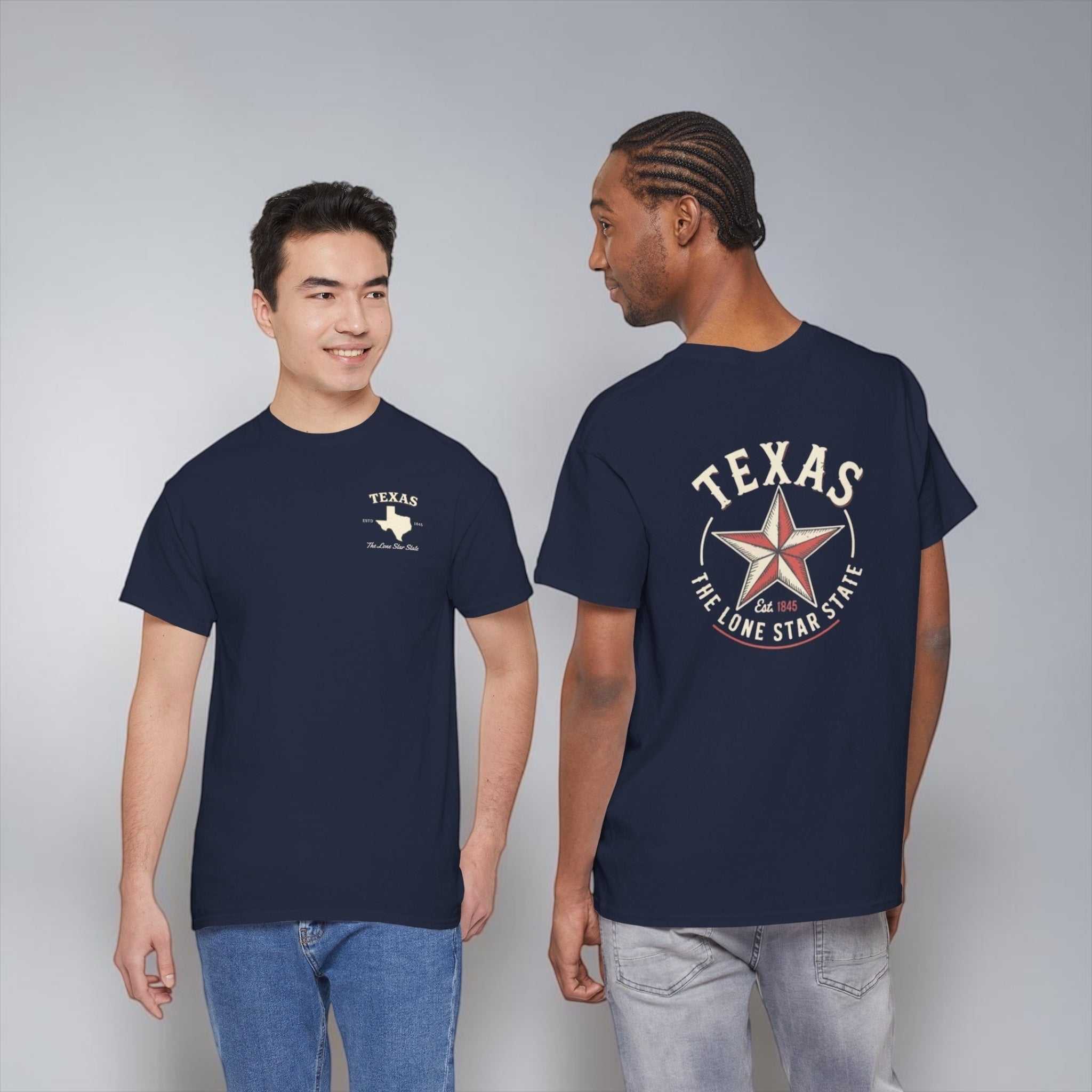 Navy Texas Lone Star T-Shirt with logo