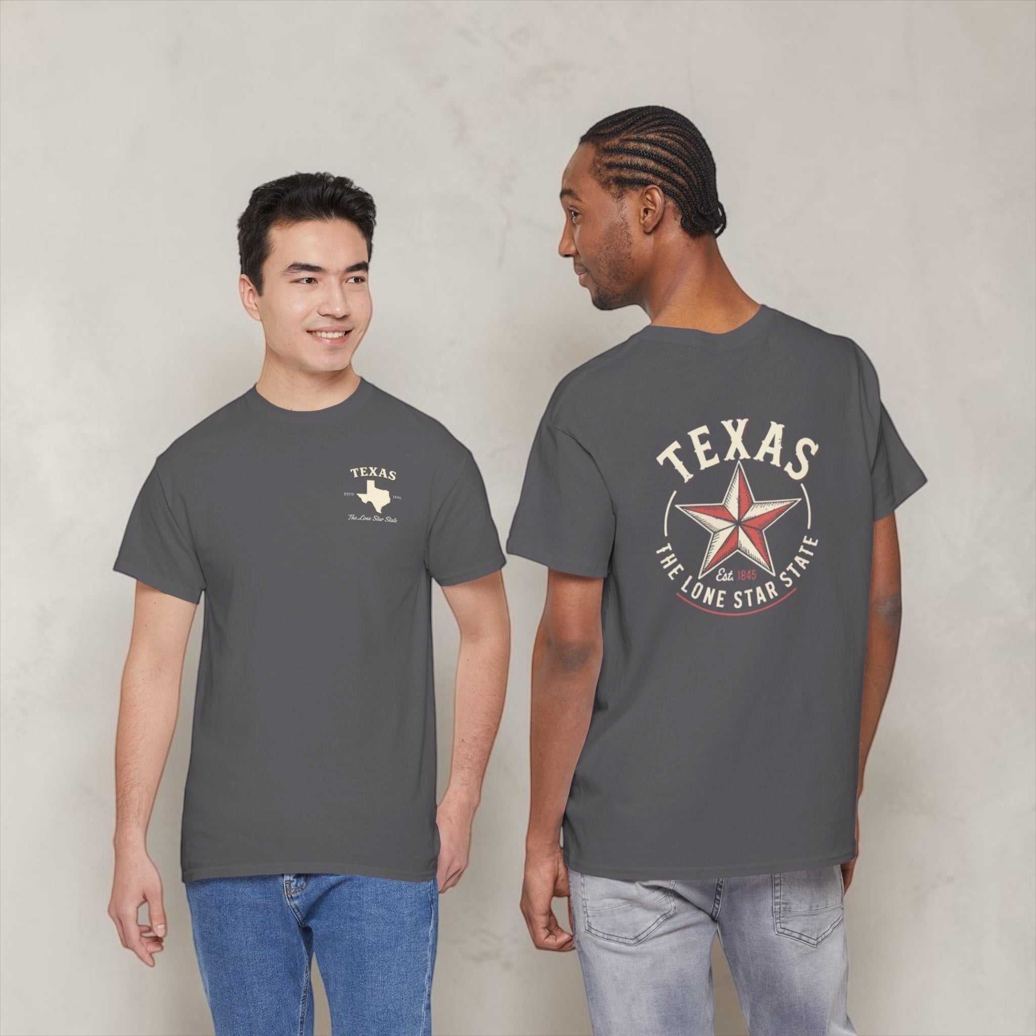 Gray Texas Lone Star T-Shirt with logo