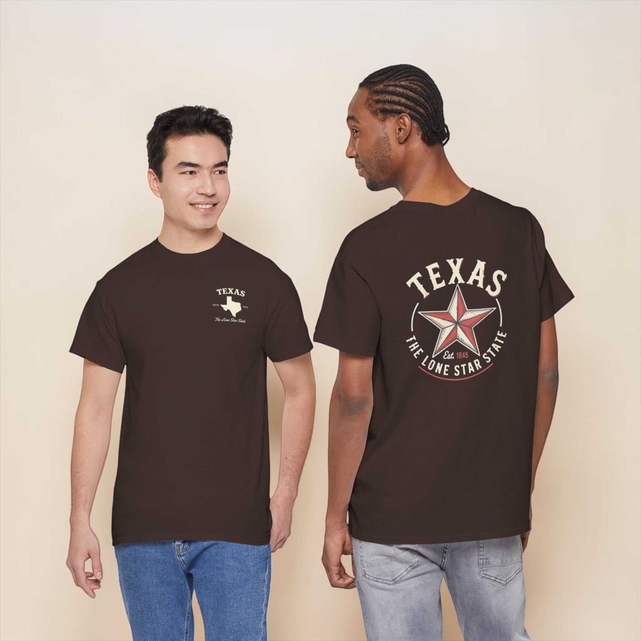 Beige Texas Lone Star T-Shirt with logo