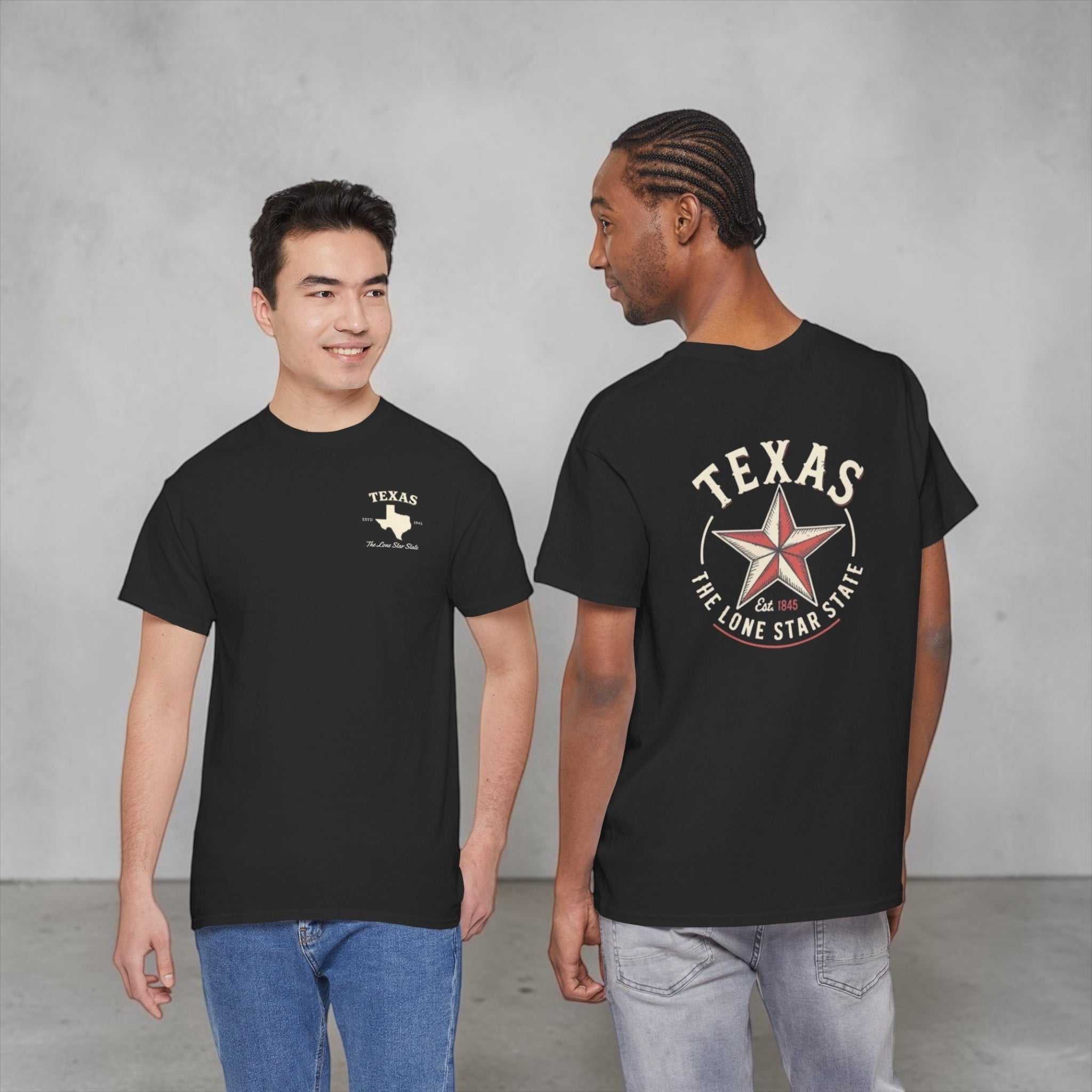 Black Texas Lone Star T-Shirt with logo