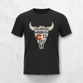 Colorado Longhorn Skull T-Shirt with vintage license plate design