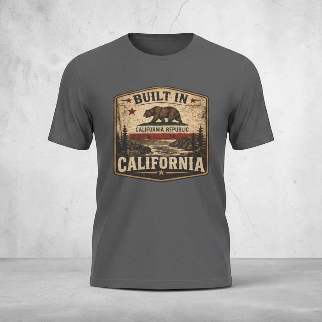 Vintage California Republic Bear T-Shirt by Big Sky Ranch Co., featuring a classic bear design on a casual cotton tee.