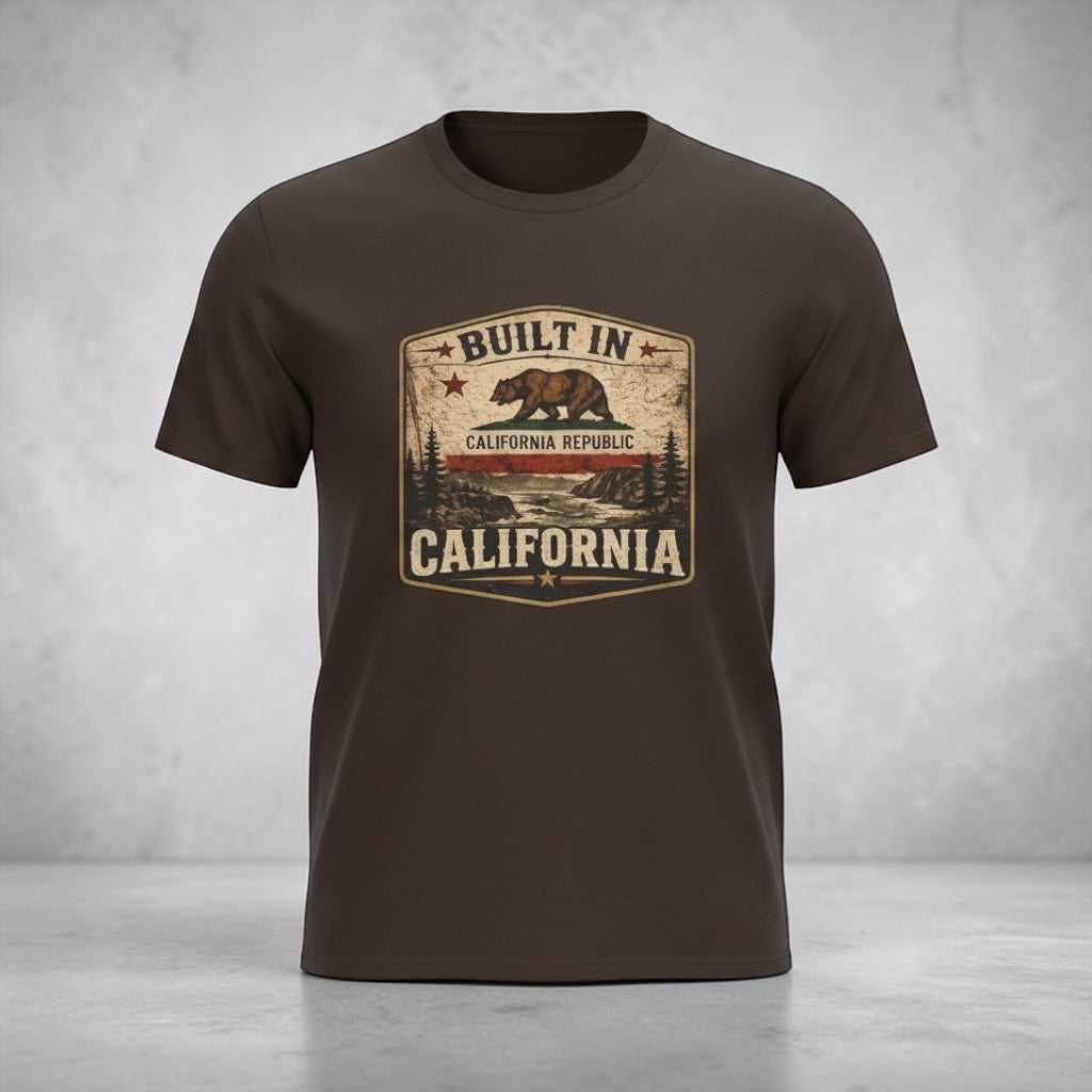 Vintage California Republic Bear T-Shirt by Big Sky Ranch Co., featuring a classic California-themed design on soft fabric.