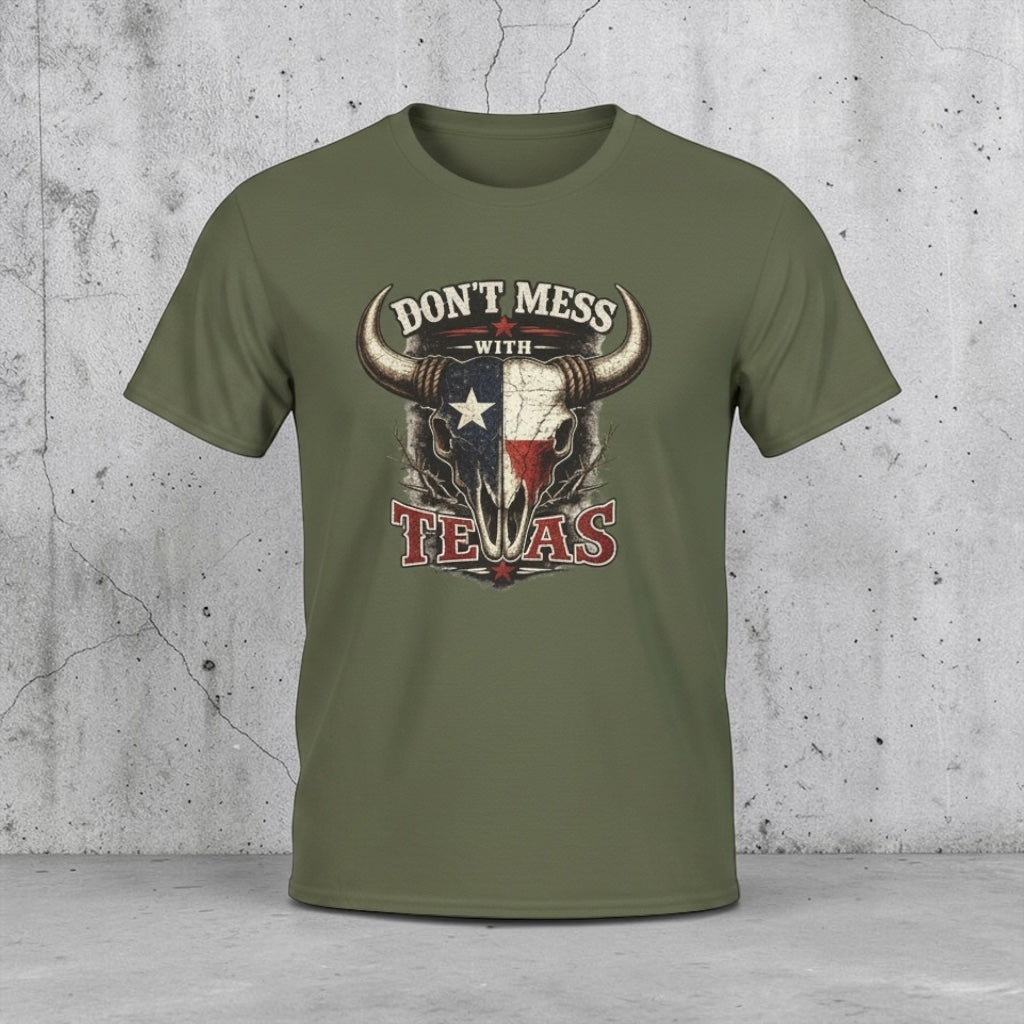 Unisex vintage T-shirt featuring a Longhorn and Lone Star design by Big Sky Ranch Co.