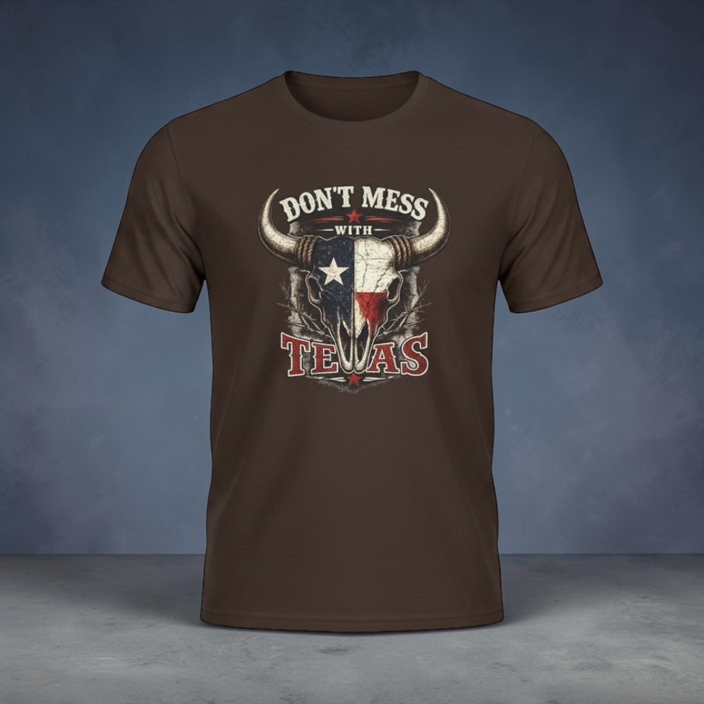 Unisex vintage T-shirt featuring a Longhorn and Lone Star design by Big Sky Ranch Co.