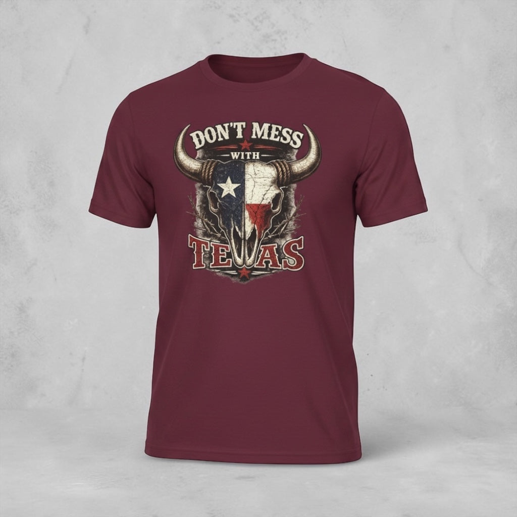 Unisex vintage Texas Longhorn and Lone Star T-shirt by Big Sky Ranch Co. featuring bold graphic design.
