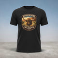 Vintage Utah Longhorn Ranch T-shirt by Big Sky Ranch Co., featuring a high desert cattle design on a classic tee.