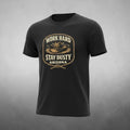 Big Sky Ranch Co. Arizona Work Hard Stay Dusty vintage Western cowboy T-shirt with rugged design and southwestern style.